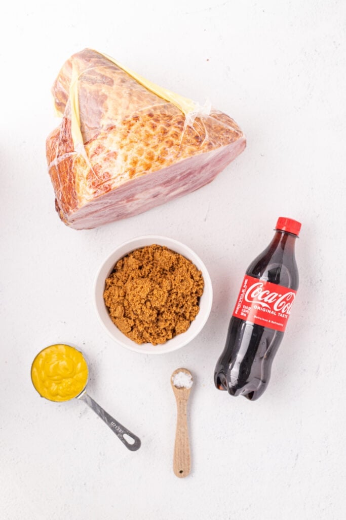 ingredients to make coca cola glazed ham